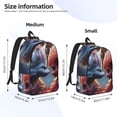 thumbnail image 3 of Yiaed Cute Red And White Elf Print Backpack, Premium Laptop Backpack, Travel Backpack for Women, Lightweight Backpacks, Comfortable Back Pack-Small, 3 of 7