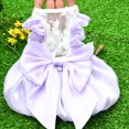 thumbnail image 3 of CBFFDC Dress Up Adorable Pet Spring Supply Soft Comfortable Stylish Flowing Gauze And Bowknot, 3 of 6