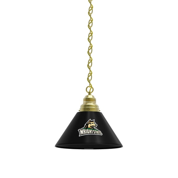 Wright State University Pendant Light with Brass Fixture