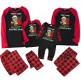 thumbnail image 1 of Conjuntos de pijamas navideños familiares a juego Grinch 2024, pijama de Grinch con parte superior y pantalones de pijama a cuadros, pijama de Grinch para niños y adultos para la familia, Hombres M, 1 of 4