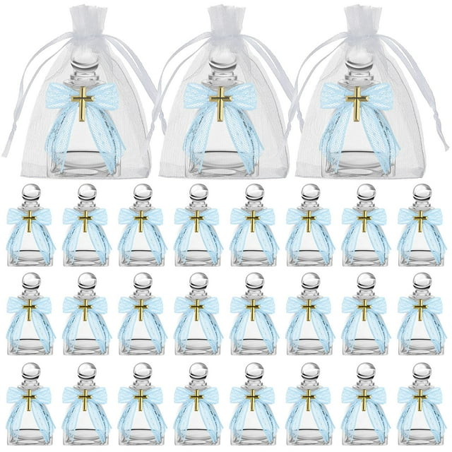 Juego de botellas de agua bendita Chuangdi Catholic de 50 ml con alfiler en forma de cruz