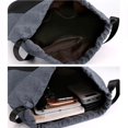 thumbnail image 3 of stanreset Drawstring Backpack Daypack Waterproof Gymsack Sports Gym Bag Pouch Backpack with Inner Zipper Pocket for Women Men Red wine, 3 of 6