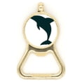 thumbnail image 1 of Blue Ocean Docile Cute Dolphin Beer Bottle Cap Opener Stainless Steel Key Chain, 1 of 3