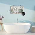thumbnail image 3 of Stupell Industries Bath Greens Botanical Interior 2 Piece White Framed Giclee Art Set design by Kim Allen, 14 x 11, 3 of 8
