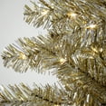 thumbnail image 2 of National Tree Company 7.5 ft. Pre-Lit Artificial Christmas Tree, Platinum, Tinsel, 1250 Warm White LED Rice Lights, Includes Stand, 2 of 4