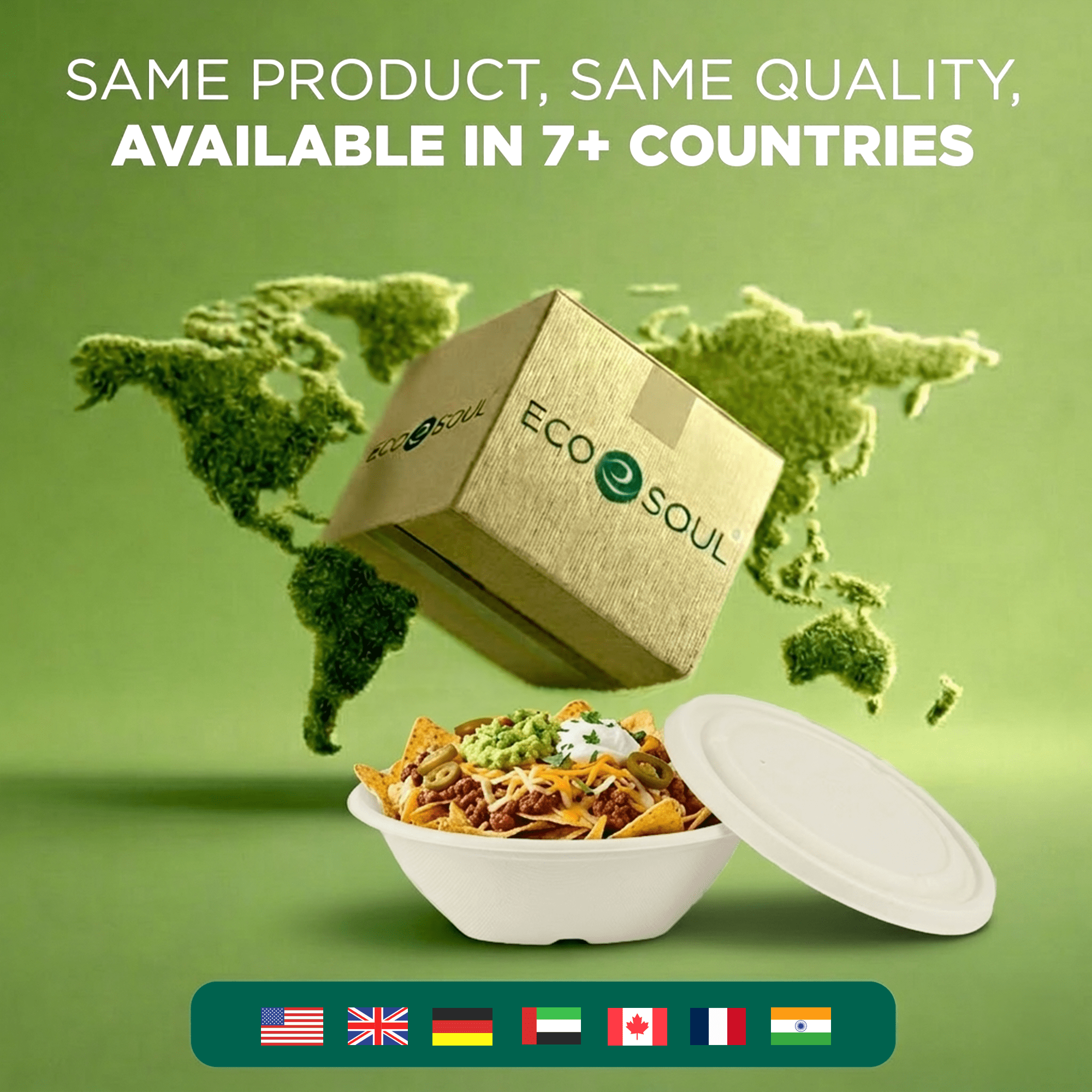 GreenEarth Eco-Friendly 32 oz Compostable Bagasse Soup Bowls with Lids - 30 Count