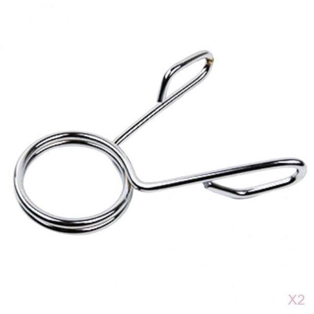 koolsoo Pince à Ressort Premium pour Haltères, Collier de Barre de Musculation 2 Pieds', Pince de Gym