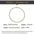 thumbnail image 2 of 14K Gold Over S925 Extravagant Iced Out 8mm Moissanite Cuban Link Chain, Statement Hip-Hop Cuban Necklace for a Bold Style Statement,Dad Gifts, 2 of 8