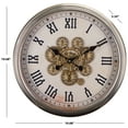 thumbnail image 5 of SEI Hayward 20" Gear Wall Clock, White/Black, 5 of 5