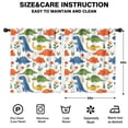 thumbnail image 2 of Blackout Kids Curtains,Colorful Dinosaur and Flower Pattern Childrens Insulated Curtains Set Of 2,Bedroom Essentials,Toddler Room Decor 52"x63", 2 of 5