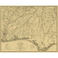 thumbnail image 2 of Callahan 14x12 Gold Ornate Wood Framed with Double Matting Museum Art Print Titled - Cumberland of South and Gulf - Callahan 1863, 2 of 4