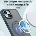 thumbnail image 2 of For iPhone 14 Case Magnetic, Compatible with Magsafe Matte Back Cover Rotating Kickstand Bumper Rugged Phone Case Cover for Apple iPhone 14, Blue, 2 of 6