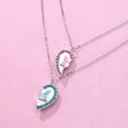 thumbnail image 3 of Collar BFF para 2, collares para mejores amigos, diseño bonito, regalos para el día de San Valentín, collares de amistad con colgante de corazón a juego, 3 of 5