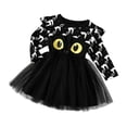 thumbnail image 3 of Weebloom Halloween Dresses For Toddler Girls Tutu Cat Dress Up Party Long Sleeve Stage Performance Outfit Clothes Girls Dress Black 2-3 Years, 3 of 8