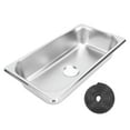 thumbnail image 2 of Stainless Steel Bar Sink, Single Bowl Kitchen Sink Rectangular Hand Wash Basin Sink with 40mm Sewer Outlet, Embedded Small Single Bowl Sink  for Boat Caravan Yachts, 2 of 7