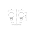 thumbnail image 2 of 599PHM-BK-Z-Lite-Laurent - 1 Light Outdoor Post Mount Light In Modern Style-11.5 Inches Tall and 8 Inches Wide, 2 of 6