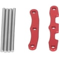 thumbnail image 2 of AVEKI Front and Rear Split Tie Rods, Replacement RC Car Parts Wear Resistant Easy to Install High Strength Aluminum Alloy for 1/10 RC Car (Red) B0514, 2 of 7