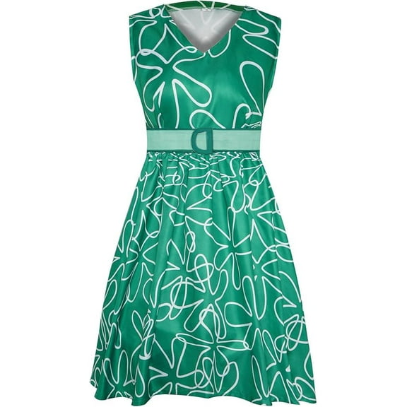 JOYEAR Green Cosplay Dress for Halloween & Role-Playing, Silk Fabric