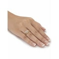 thumbnail image 3 of PalmBeach Jewelry 1.67 TCW Round Cubic Zirconia 2-Piece Halo Bridal Set in Yellow Gold-Plated or Platinum-Plated Sterling Silver, 3 of 5