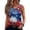 21#(Sky Blue), variant on 4th of July Tank Tops for Women 2026 Patriotic Sleeveless Henley Tank Tops Funny American Flag Print Shirts Button V Neck Stars Striped Tees (Navy,XL)
