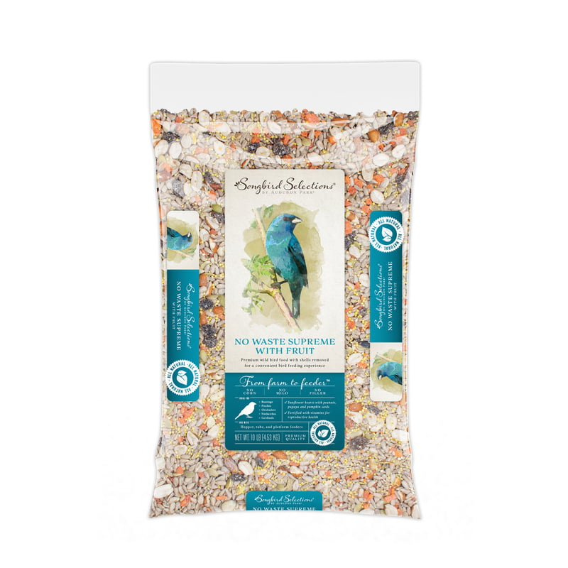 Audubon Park Songbird Selections Chickadee and Nuthatch Bird Seed Sunflower Hearts 10 lb. - Total Qty: 1