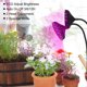 thumbnail image 5 of Luz de crecimiento de plantas de doble cabeza 360 grados Flexible USB alimentado por interior planta hortícola Clip lámpara de crecimiento cargador de enchufe de EE. UU. Inevent ZHF0456, 5 of 7