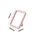 thumbnail image 4 of Makeup Mirror | Candy Mirror Foldable Wall Mounted Desktop Vanity Mirror | HD Reflective Surface | Classic Elegant Design | Green Yellow Pink | Plastic | Portable Compact 6.77x5.19in | 1 Piece, 4 of 7