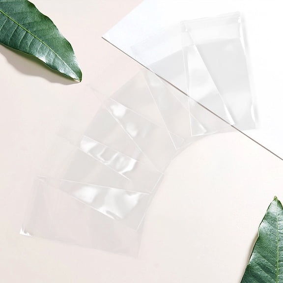 OUNONA  100 Pcs for Cards Trading Sleeve Baseball Sleeves Clear Transparent