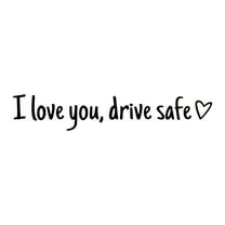 Leodye 3PCS I Love You Drive Safe Mirror Sticker, Cute Car Stickers for Womens, Car Decals for Women, Rear View Mirror Sticker, Valentines Day Gifts