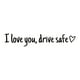 thumbnail image 2 of Set de pegatinas para espejos seguros para conducir | Calcomanía de vinilo de corazón I Love You para la ventana del retrovisor del coche | Accesorios removibles impermeables para coches | 3 Pack, 2 of 7