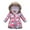 Red, variant on LYMAYTER Girls Kids Hooded Jacket Toddler Mid-Length Cotton Outerwear Baby Printed Long Sleeve Coat for 3-12 Years