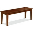 thumbnail image 4 of East West Furniture Capri Dining Table Bench with Solid Wood Seat, 51x15x18 Inch, Linen White, 4 of 5