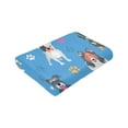 thumbnail image 6 of Kll Fleece Blanket Plush Throw Blanket Cute Dogs,Soft Fuzzy Cozy Flannel Blanket For Couch Sofa Bed.(80"X60"), 6 of 9