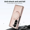 thumbnail image 6 of Allytechgroup Magnetic Case for Samsung Galaxy Z Fold 7 with Screen Protector, Wireless Charging Support 360 Rotating Stand Anti-Scratch Rugge Bumper Phone Case for Galaxy Z Fold7, Rosegold, 6 of 8