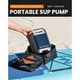 thumbnail image 6 of OutdoorMaster Vortex Paddle Board Pump Electric Portable, Max 20PSI SUP Air Pump Inflator & Deflator, 12V/15.8V DC Input, Auto Off & Cooling, for Paddle Board, Kite, Kayak, Inflatables, 6 of 7