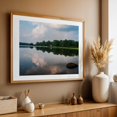 thumbnail image 4 of Rainbow Over Pinchot Lake - Lewisberry Pennsylvania Photography Lake Nature Scenic Landscape Water Calm Oak Framed Wall Art Print 16 x 24 inches, 4 of 6