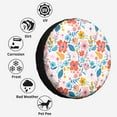thumbnail image 6 of Kdxio Floral Ditsy for Tire Cover Wheel Protectors Tyre Covers Weatherproof Wheel Covers Universal Fit for Trailer Rv SUV Truck Camper Travel Trailers 15 inch, 6 of 8