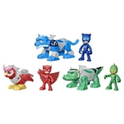 PJ Masks Animal Power Hero Animal Trio Playset, 3 Action Figures and Cars, Preschool Toys