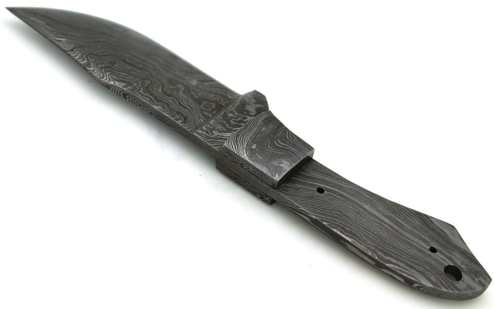 Wild Turkey Handmade Custom Full Tang Damascus Steel Blank Blade Knife 8"