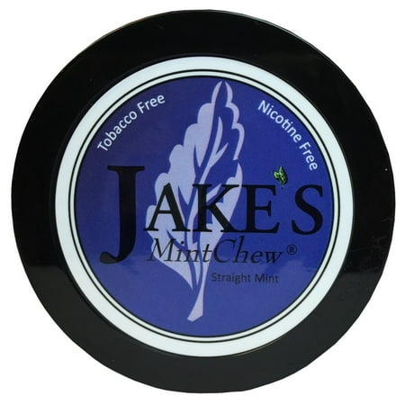 Jake's Mint Chew - Straight Mint - 5ct Tobacco & Nicotine (Best Chewing Tobacco Pouches)