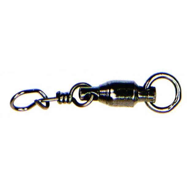 Mustad FTCBB Fastach Clip With Ball Bearing Swivel Black 1 2 Per