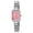 Pink, variant on Women's Elegant Square Watches Waterproof Analog Quartz Wristwatch with Stainless Steel Bracelet