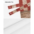 thumbnail image 7 of Tie Up Valance Curtain for Kitchen, Vintage Stripes and Stars USA Flag Wood Plank Rod Pocket Short Curtains Adjustable Tie-Up Shade Valances, Sports Window Treatment for Bathroom Living Room Bedroom, 7 of 7