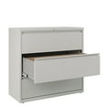 thumbnail image 4 of Hirsh 42 inch Wide 3 Drawer Metal Lateral File Cabinet for Home and Office, Holds Letter, Legal and A4 Hanging Folders, Gray, 4 of 6