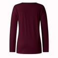 thumbnail image 4 of Reduce Price！Lulshou Women Sweater,Women Fashion O-neck 3D Printing Pullover Easy Long Sleeves Shirt Womens Tops,Wine 8(L), 4 of 6