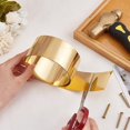 thumbnail image 3 of Brass Sheet Roll 1000x50x0.2mm Brass Film Brass Strip Thin Brass Foil Roll Sheet Thin Metal Foil Plate for DIY Cutting Crafts Home Decoration Roof Flashing, 3 of 9