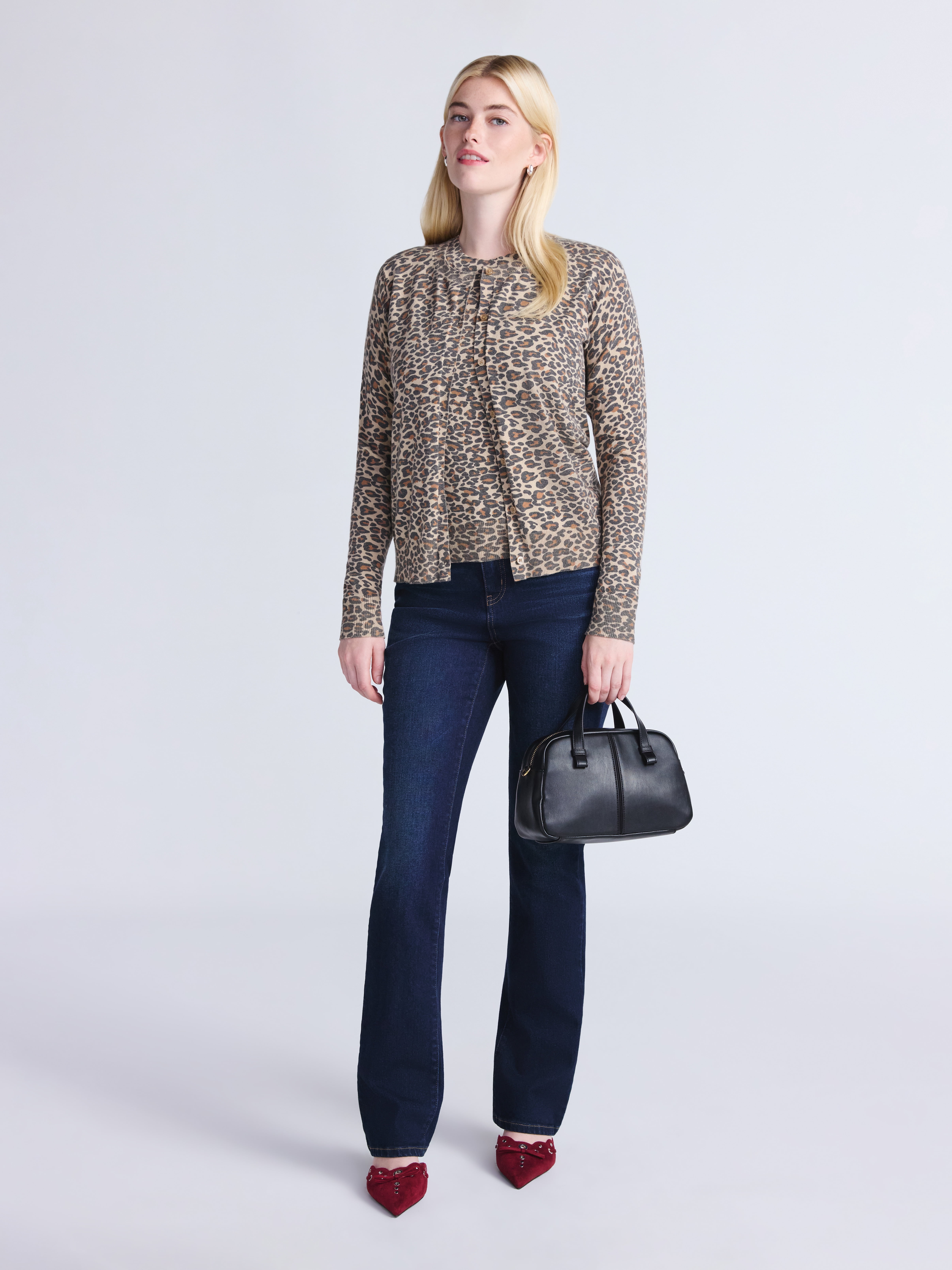 Time and Tru Women’s Fine Gauge Cardigan Sweater, Lightweight, Size XS-XXXL