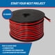 thumbnail image 2 of Wire GS Power, calibre 16 (16 AWG), 30,48 m, cobre puro, rojo/negro, 2 of 9