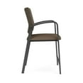 thumbnail image 2 of Newport Reception Waiting 24.5" Hip Chair / Charcoal Steel / Brown / Brown, 2 of 5