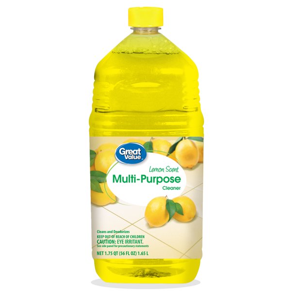 Great Value MultiPurpose Cleaner, Lemon Scent, 56 fl oz